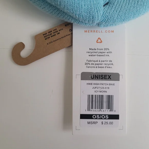 NWT Merrell Beanie Hat Blue - Picture 4 of 5
